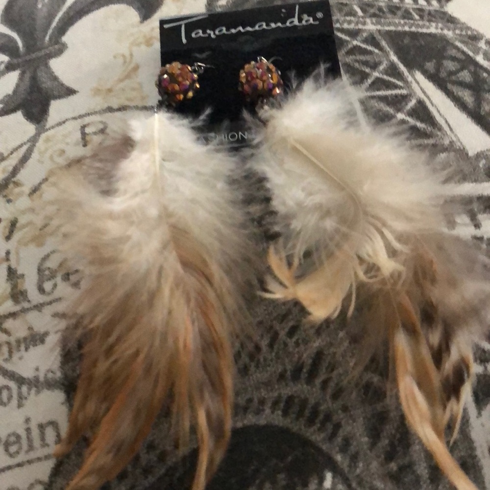 Feather earrings